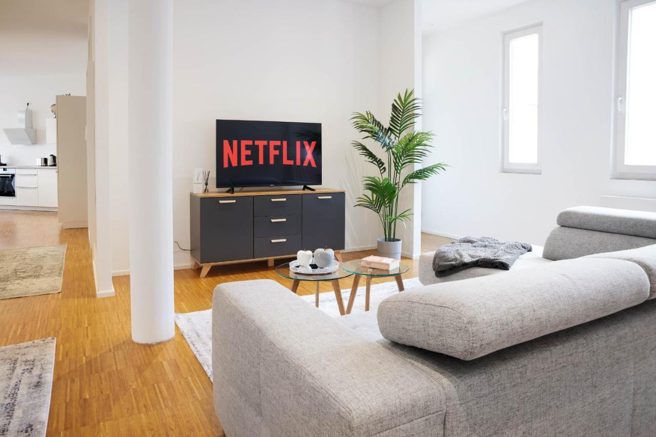 Design City Apartment, Modern, Ebenerdig, Top Lage Weinheim Bagian luar foto